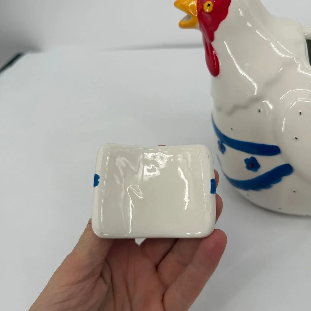 Casa‎ Vero by ACK Ceramic Chicken Hand Painted Farmhouse Kitchen Canister